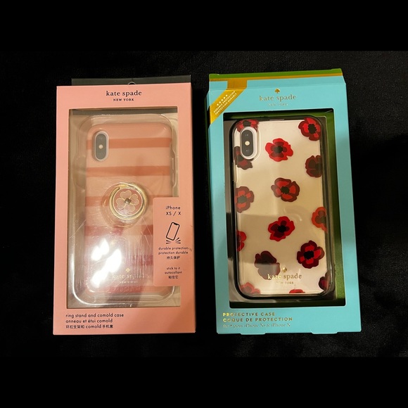 USED 2 IPhone XS/IPhone X Kate Spade Cases - Picture 1 of 6